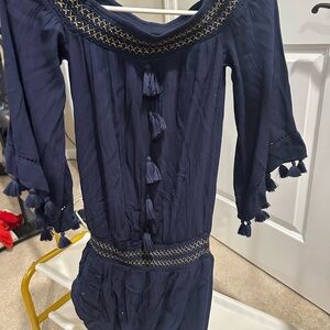 Lilly Pulitzer Navy Textured Dress